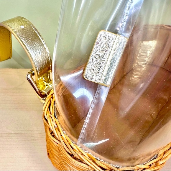 Lilly Pulitzer Ellamae Clear Wicker Backpack - Picture 11 of 14